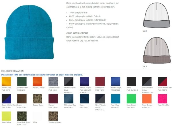 CP90 - Port & Company® - Knit Cap - Image 2