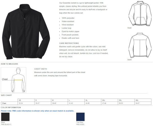 J305 - Port Authority® Essential Jacket - Image 2