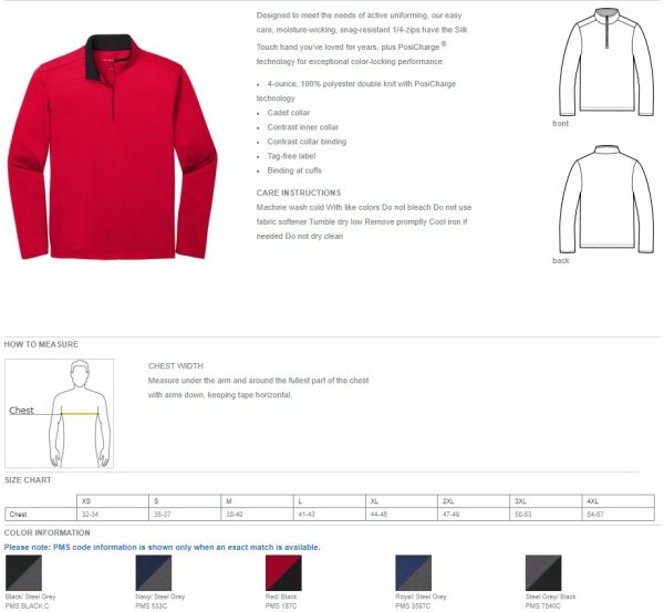 K584 - Port Authority ® Silk Touch ™ Performance 1/4-Zip - Image 2