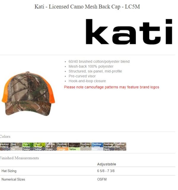 LC5M - Kati - Licensed Camo Mesh Back Cap - Image 2