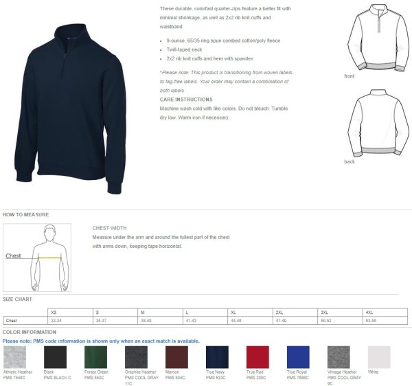 ST253 - Sport-Tek® 1/4-Zip Sweatshirt - Image 2