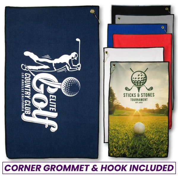 MW-26 - Microfiber Waffle Golf Towel 16" x 26"