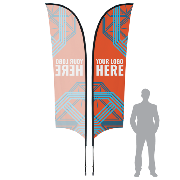SPFL - Printed Sunblade Flag w/ Heavy Duty Pole - 8' / 13' / 17'