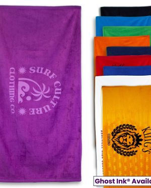 BT10  - Jewel Collection Colored Beach Towel